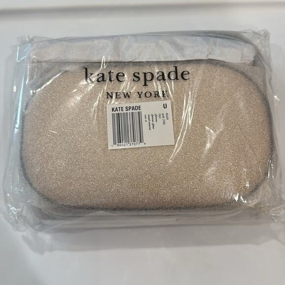 kate spade Glimmer Oval Camera Bag - Gold Retail $299 - Picture 5 of 6